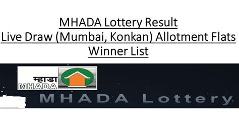 mhada lottery 2021 winner list.